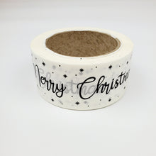 Load image into Gallery viewer, 30% OFF - Merry Christmas white paper packaging tape - SUPER SECONDS
