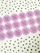 Load image into Gallery viewer, &#39;Pretty Things Inside&#39; spotty stickers made from 100% recycled paper
