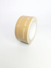 Load image into Gallery viewer, &#39;Handmade With Love&#39; paper packaging tape - 50mm brown
